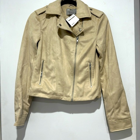 Tan asos jacket lined and zippers - Picture 1 of 6